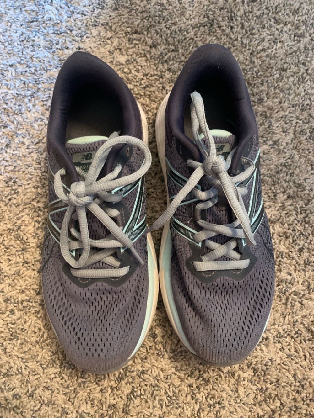 New Balance Gray and Mint Fresh Foam Evare Sneakers